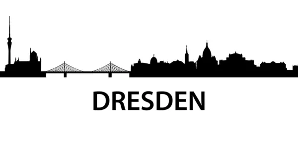 Skyline Dresden — Stock vektor
