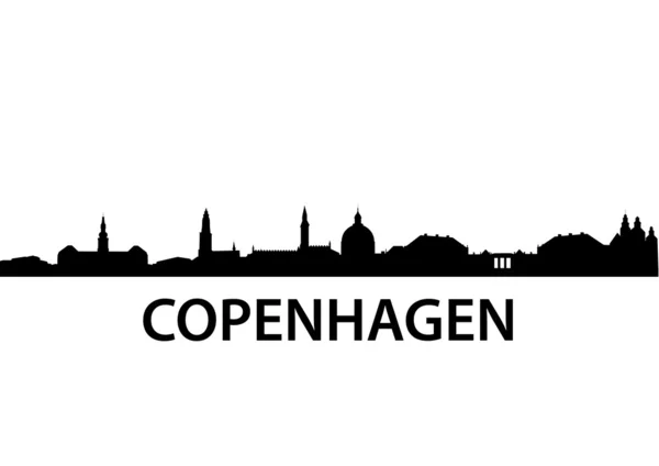 Κοπεγχάγη στον ορίζοντα — Διανυσματικό Αρχείο