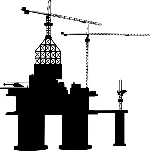 stock vector Oil rig