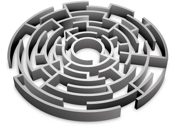 Labyrinthe 3d — Image vectorielle