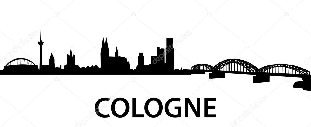 Kölner Skyline — Stockvektor © unkreatives #5272814