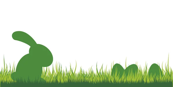 stock vector Easter Bunny in the grass