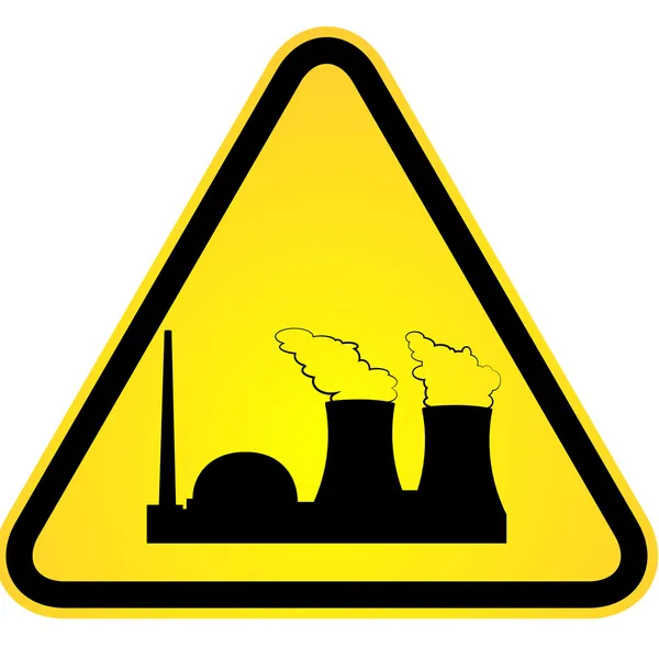 Niebezpieczeństwo elektrowni jądrowej — Wektor stockowy