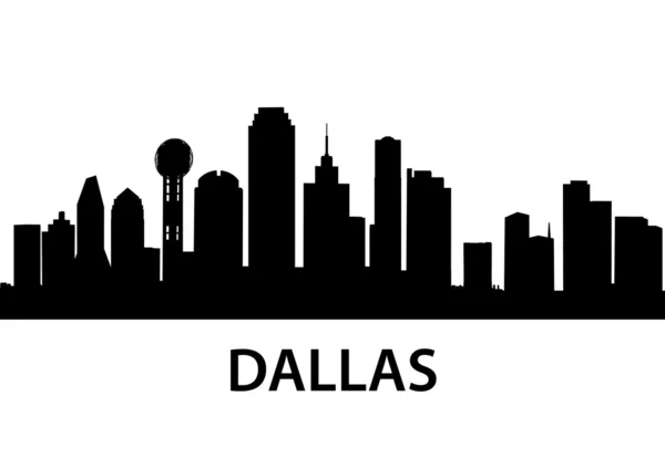 Skyline Dallas — Image vectorielle