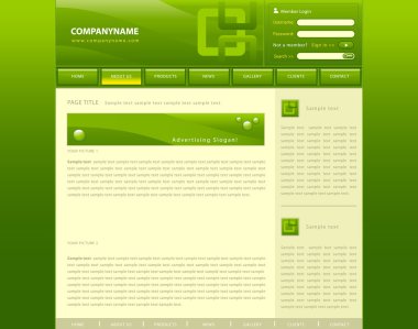 Web-site template clipart