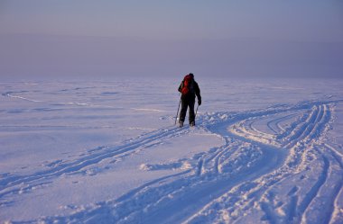 derin parça arazi kayakçı