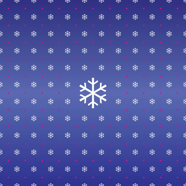 Seamless Christmas background of snowflakes — Stock Vector