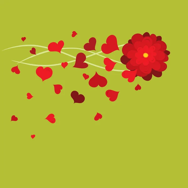 Carte le jour de la Saint Valentin — Image vectorielle