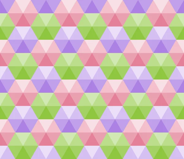Naadloze Achtergrond Van Gekleurde Polygonen Vectorillustratie — Stockvector
