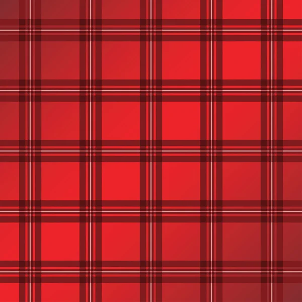 Seamless Background Red Plaid Pattern Vector Illustration — Stock Vector