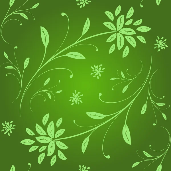 Floral seamless vector wallpaper — Stock Vector