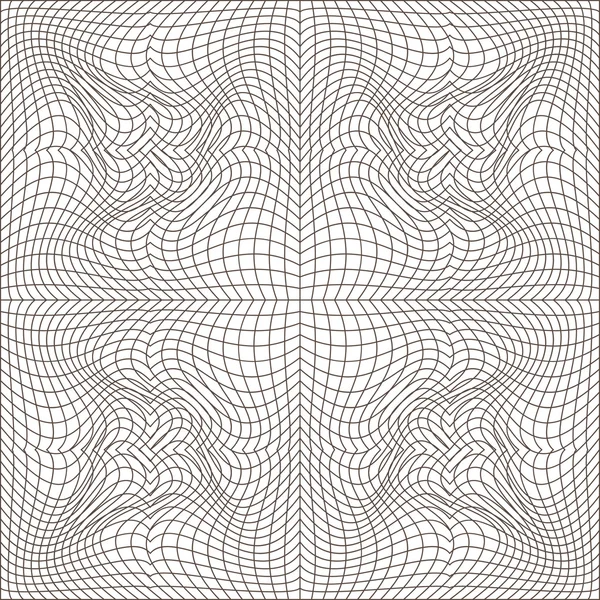 接線グリッドのベクトル図 抽象的なギョーシェ背景 — ストックベクタ