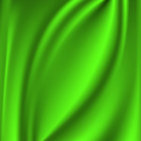 Texture astratta vettoriale, seta verde — Vettoriale Stock