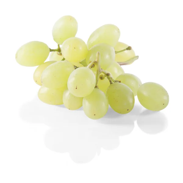 stock image Fresh green grapes isolated on white background