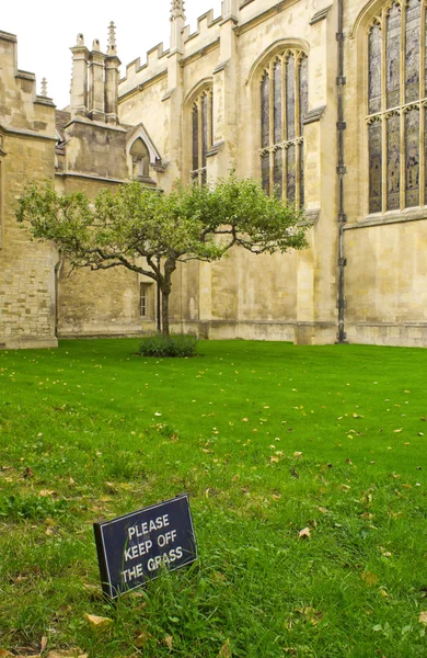 Тримати Знак Кембридж — стокове фото