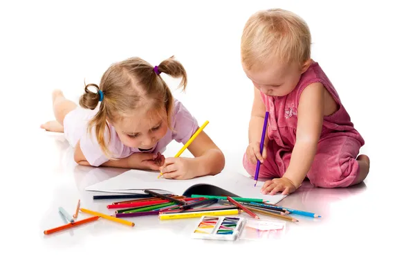 Діти малювання — стокове фото