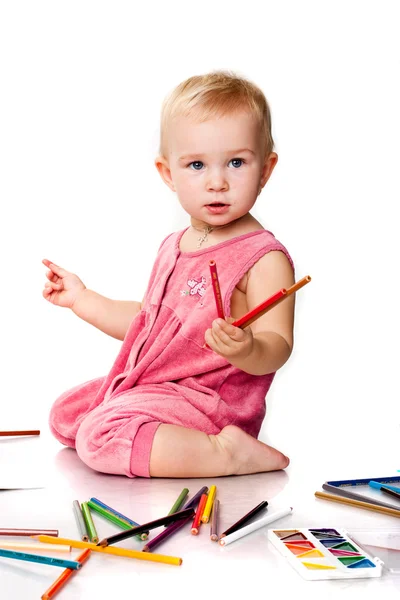 Baby drawing — Stock Photo, Image