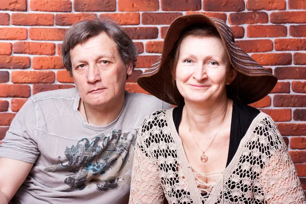 Glückliches Senioren-Paar verliebt — Stockfoto