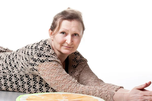 एक बुजुर्ग महिला का चित्र — स्टॉक फ़ोटो, इमेज
