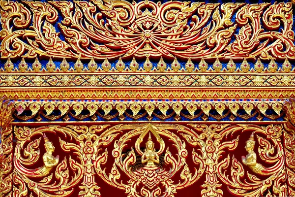 Arte tailandés en templo tailandés — Foto de Stock