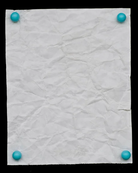 Papel branco da nota — Fotografia de Stock