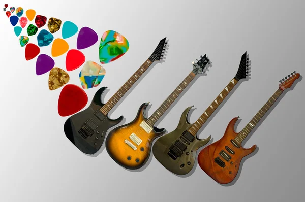 The guitars — Stock Photo, Image