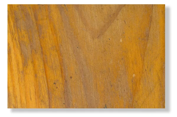 Textura de madeira de teca no fundo branco — Fotografia de Stock
