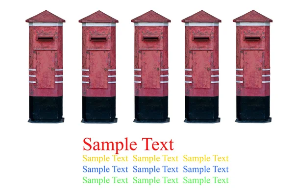 Isolate postbox on white background — Stock Photo, Image