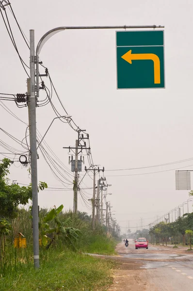 Placa de sinal de trânsito — Fotografia de Stock