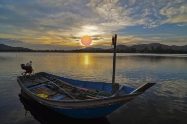 gün batımında hua hin Tayland