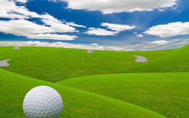 Golf fairway clipart