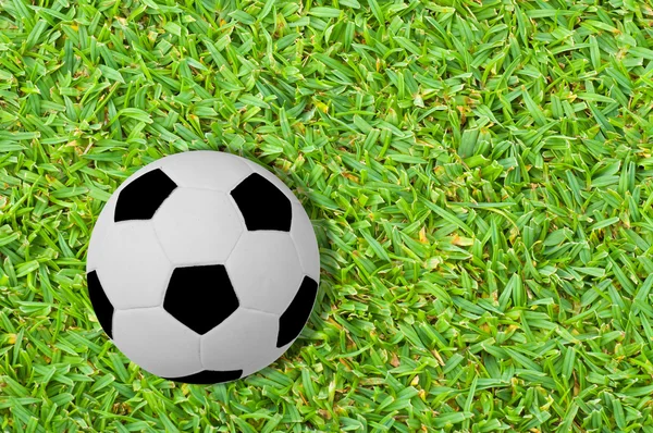 Футбол Зеленой Траве — стоковое фото