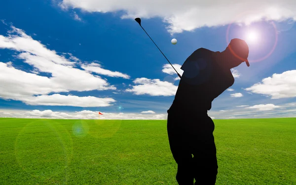 Golf Course Blue Sky — Stock Photo, Image