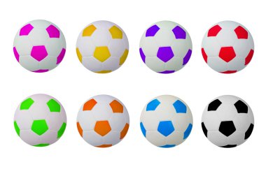 renkli futbol topları