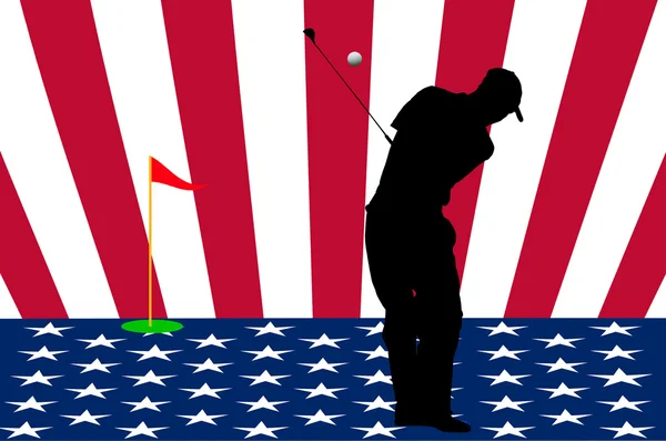 Az USA-ban golf csapat — Stock Fotó