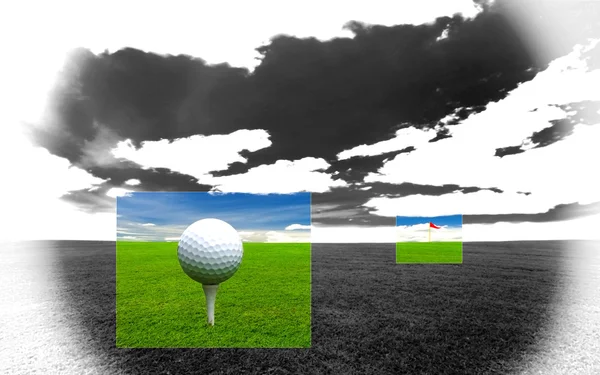 Golfbaan — Stockfoto