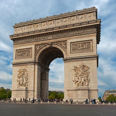 Autumn view of the Arc de Triomphe, Paris. clipart