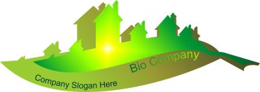 Bio logo, biopolis clipart