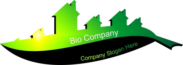 Bio Logotyp Ecopolis — Stock vektor
