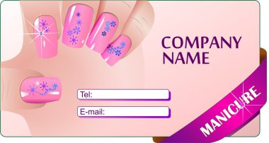 Profesional manicure clipart