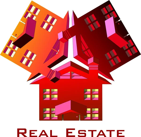 Logo leader immobiliare — Vettoriale Stock