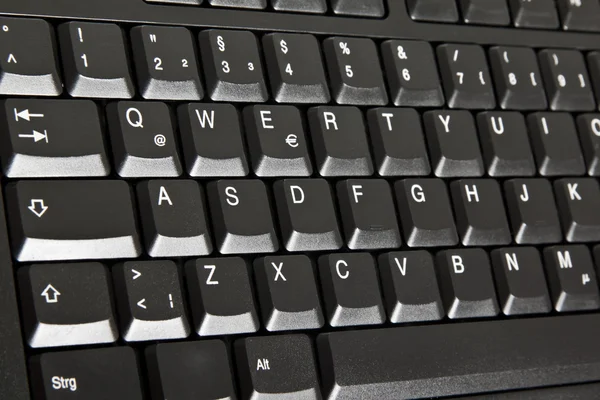 Black Computer Keyboard close up