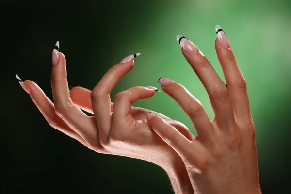 아름 다운 손톱과 손가락 — 스톡 사진