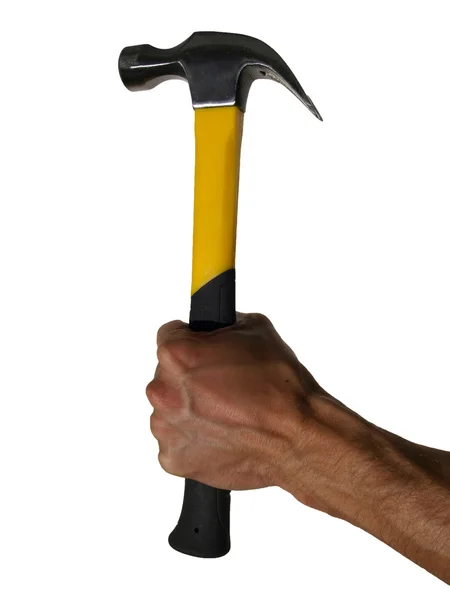 stock image Hand and hammer