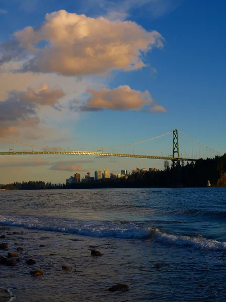 Vancouver, Canadá, Lions Gate Bridge — Fotografia de Stock