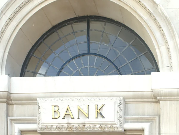 stock image Old fashioned Bank Sign