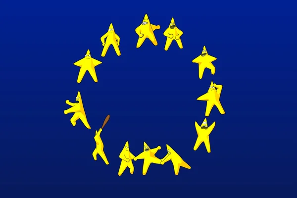 Euro hvězdy — Stockový vektor