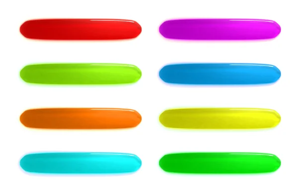 Colore pulsanti ovali — Foto Stock