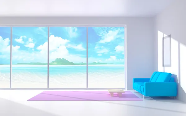 The Demon Girl Next Door] B2 Tapestry [Beach House Ver.] (1) Yuko Yoshida ( Anime Toy) - HobbySearch Anime Goods Store