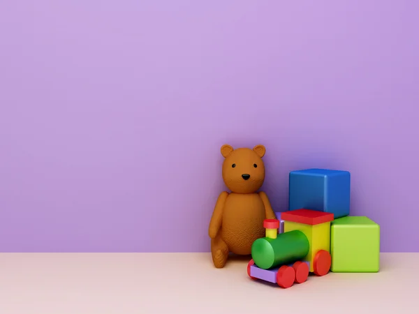 Leksaker bakgrund — Stockfoto